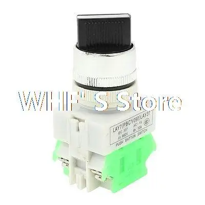 

660V 10A 4 Screw Terminals 3 Positions Black Rotary Selector Switch