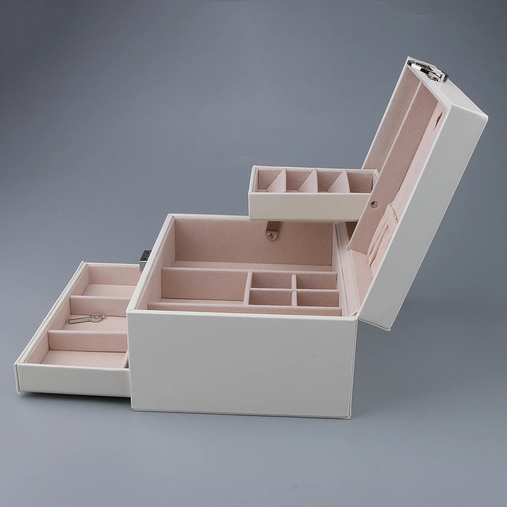 Ring Box Personalized Moden Engagement Wedding Leather Jewelry Storage Box