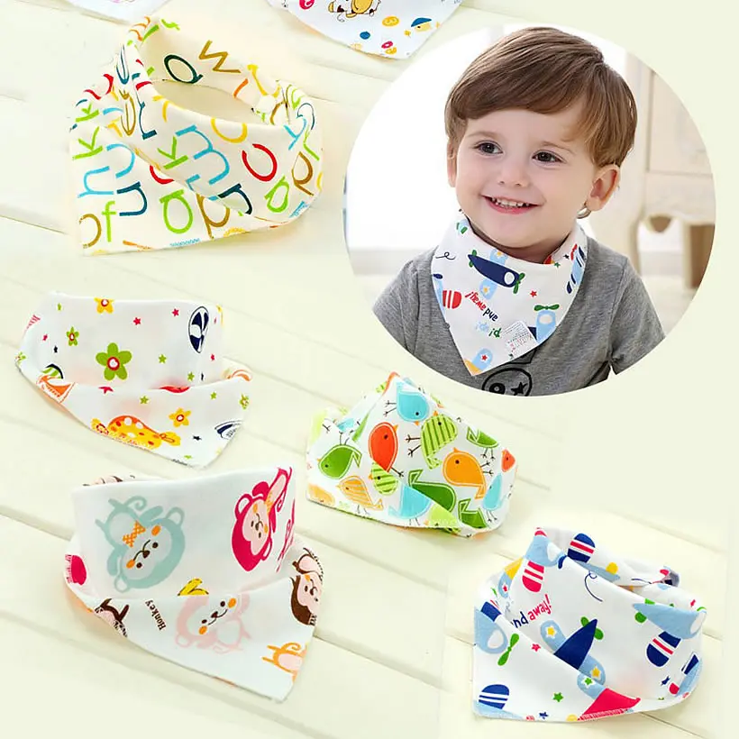 5Colors Baby Children/'s Bib Triangular Scarf Kerchief Bib With Bibs-saliva towel