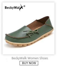 BeckyWalk/Женская обувь размера плюс; женская обувь на плоской подошве из натуральной кожи на шнуровке; сезон весна-осень; повседневная женская обувь; sapato feminino; WSH2707