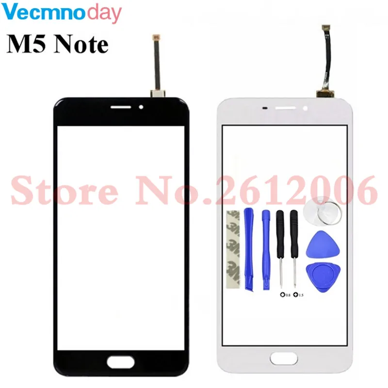 Vecmnoday 5 дюймов оригинал для Meizu M5 Примечание Сенсорный экран Стекло гарантия