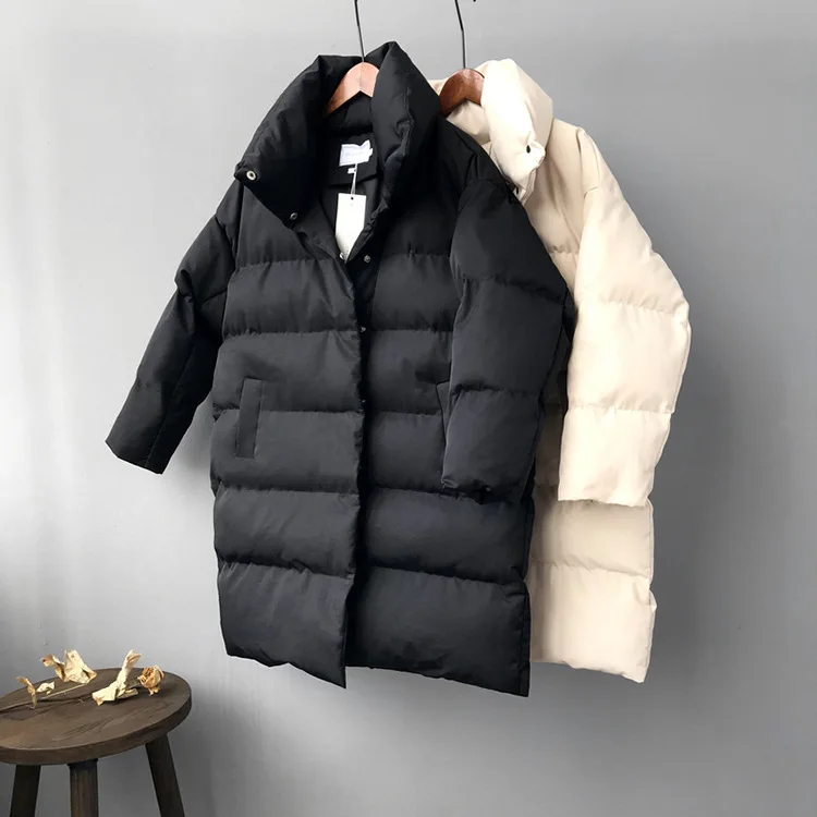 Hxjjp Grosso Jaqueta Feminina Inverno 2020 Outerwear Cabolsas Feminino Longo Casual Quente Oversize Puffer Parka Marca 9 Cheap Parcas