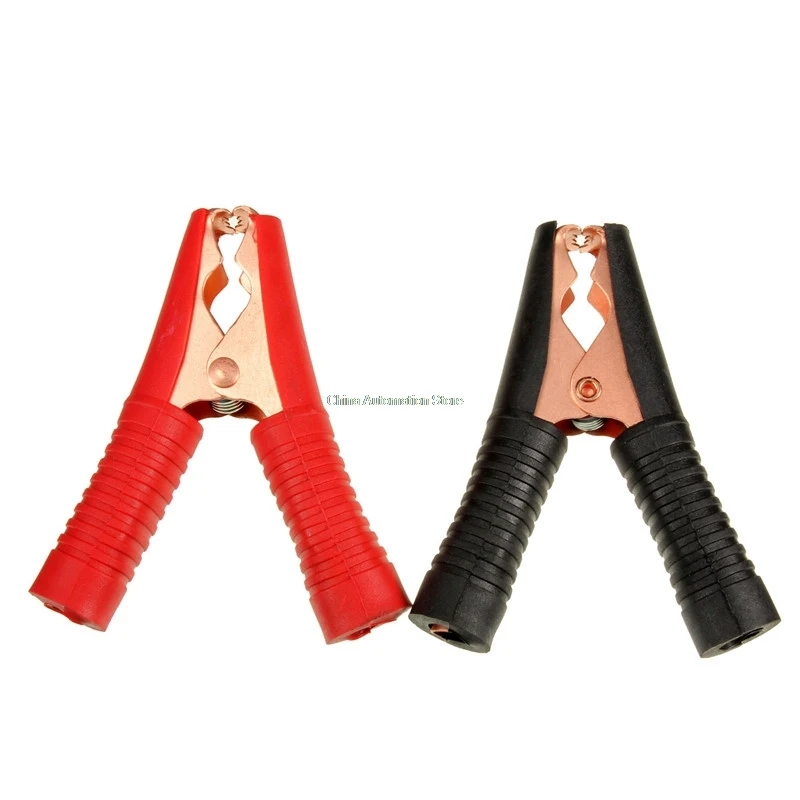 

2Pcs Metal Car Battery Clips Crocodile Alligator Test Clamps 100A 90mm Red&Black