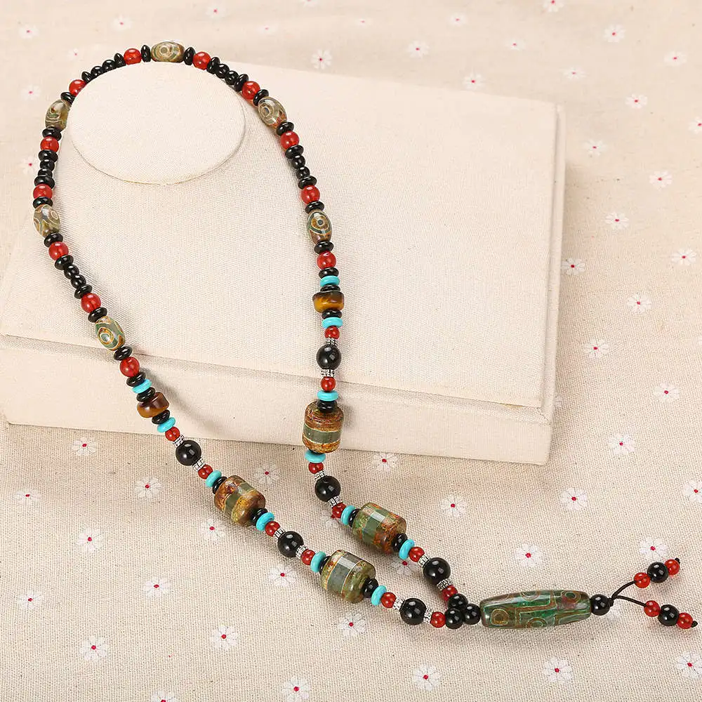 

Natural Reiki Agate Necklace Tree of Life Wrap Water Drop Necklace Pendant Natural Stone Pink Quartz Tiger Eye Green Aventurine