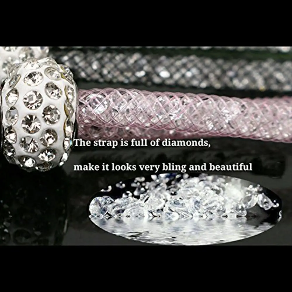 Ascromy сотовый шнурки с украшением в виде кристаллов шейный ремешок ...