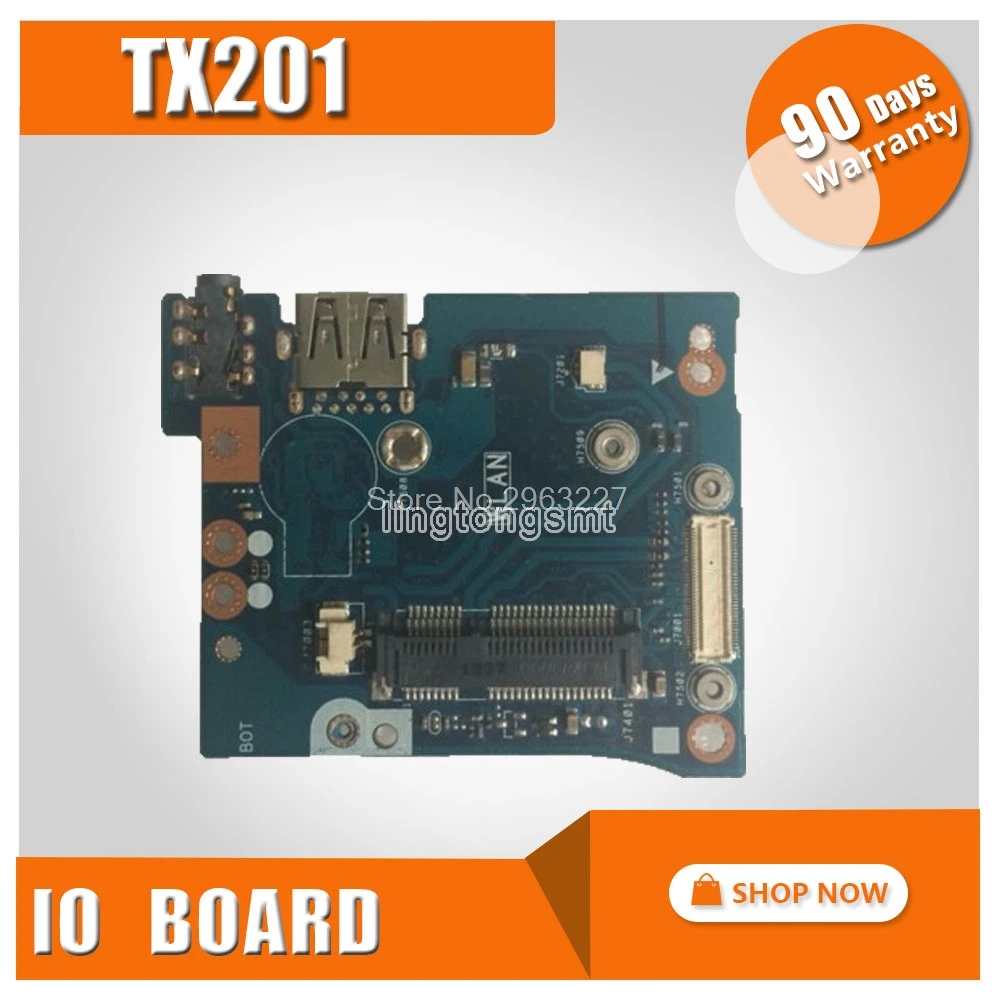 

original FOR Asus TX201 TX201L TX201LA USB AUDIO WLAN IO BOARD TX201LA BASE IO test good