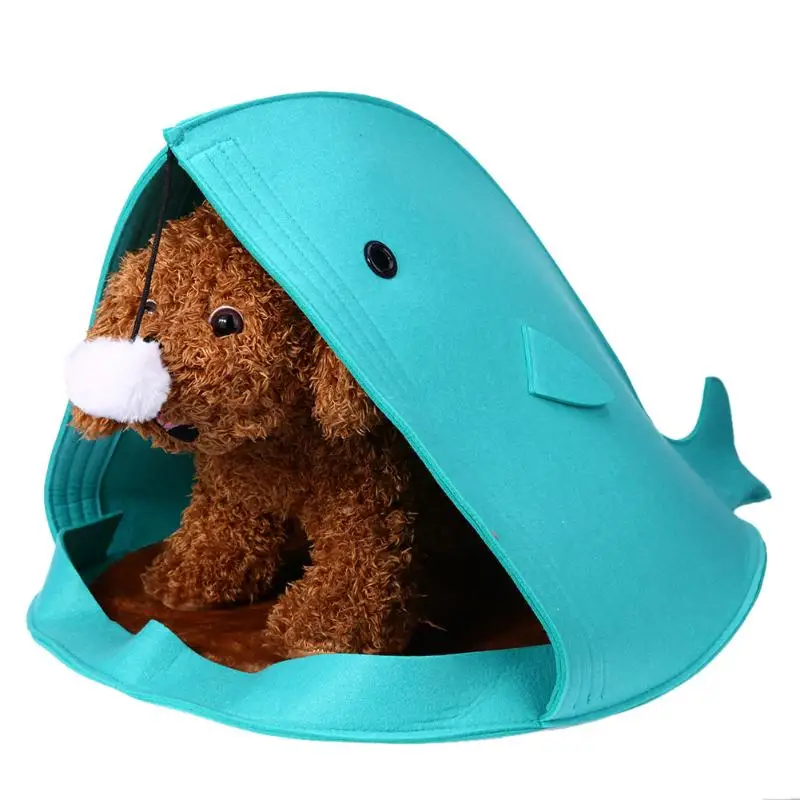 

Shark Shape Soft Dog House For Large Dogs Warm Dog House Tent High Quality felt Small Dog Cat Bed Puppy House Nest Pet Supplies