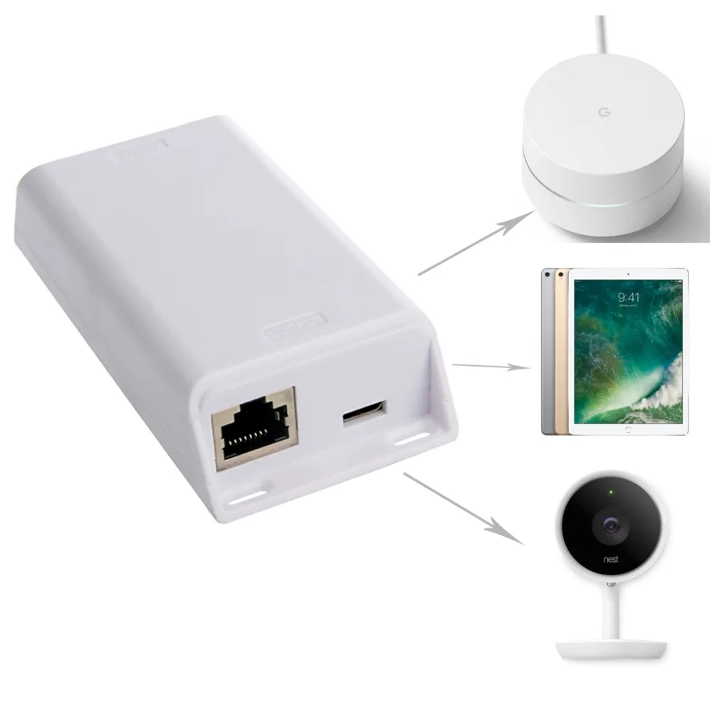 PoE для USB-C мощность заряда преобразует PoE до 5 В, 12 В, 15 Вт, 20v USB-Тип C разделитель PoE для гнездо IQ Macbook Google Wi-Fi