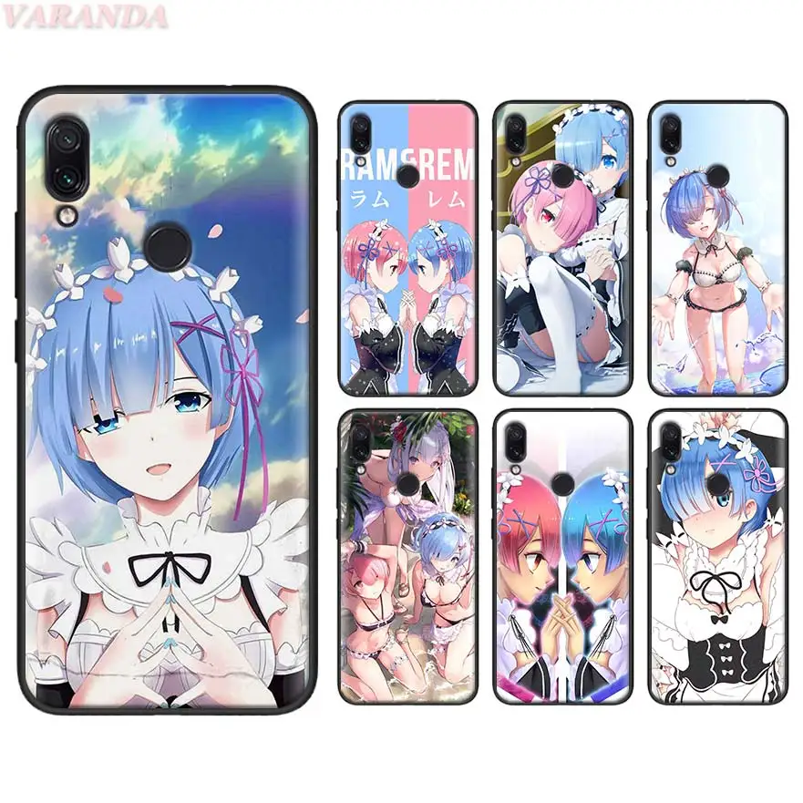 

Anime RE ZERO Ram Rem Soft Case for Redmi Note 7 5 6 Pro Redmi 7 7A K20 6 Pro 6A 5 Plus 4X S2 Y3 GO Silicone Case
