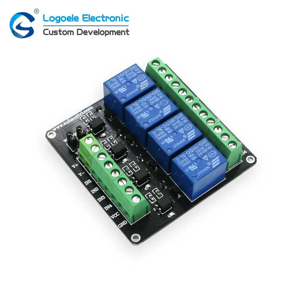 4 канала 3 V/5 V/12 V/24 v релейный модуль реле Плата расширения приборная панель с Оптрон двойное питание