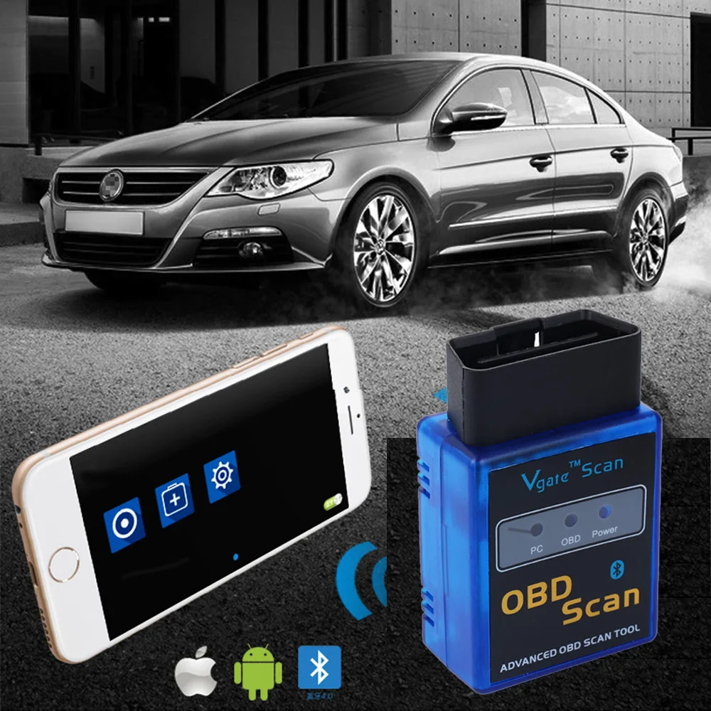 

Bluetooth ELM327 V2.1 OBD2 OBDII Advanced Car Scanner Adapter Detector for TORQUE ANDROID APP Automobiles & Motorcycles Tools
