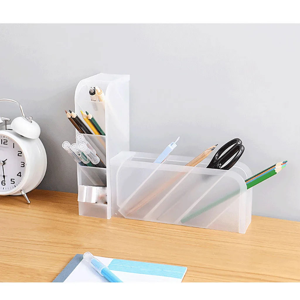 

Multi-Functional Clear Office Desktop Organizer and Cosmetic Storage Box Home Storage Organization