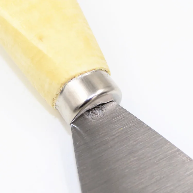 1 шт. шпатлевка из нержавеющей стали нож-скребок для украшения краски ручка из плотной древесины лезвие 2,5 ''180 мм шпатель ручка шпатлевка нож