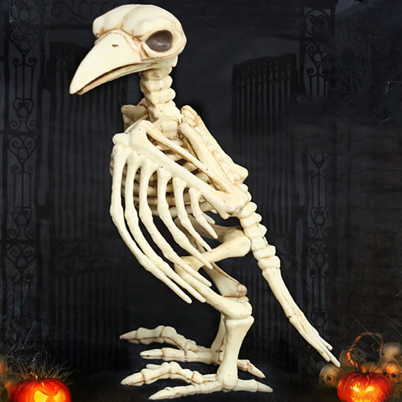 

Halloween Decoration Halloween Props Crazy Bone Skeleton Decoration Animal Skeleton Prop Halloween Prop Bird Crow