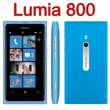 Отремонтированный NOKIA Lumia 800 мобильный телефон разблокирован Nokia 800 Windows Phone 3g Wifi 8MP
