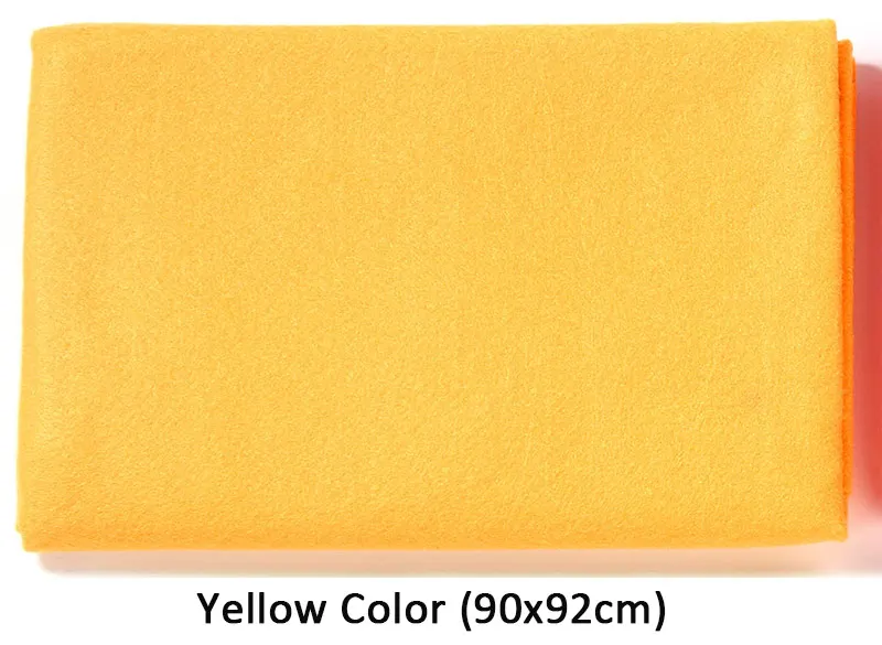 90X92 см желтая серия 1,4 мм мягкое войлочное тканевое полотно DIY оранжевый нетканый материал для украшения для дома рукодельные швейные изделия - Цвет: Yellow
