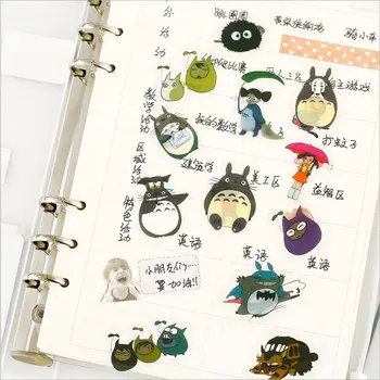 

60Pcs/Pack Cute My Neighbor Totoro Decorative Sticker Set Diary Album Label Sticker DIY Scrapbook Stationery Stickers Escolar