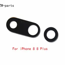 Gzm-части Высокое качество задняя камера стекло объектив с наклейкой для iPhone 8 8 plus 7 7 plus стекло объектива только