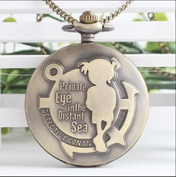 Detective conan Animation cartoon students pendant gift Fashion quartz Necklace Detective conan Animation cartoon students pendant gift Fashion quartz Necklace