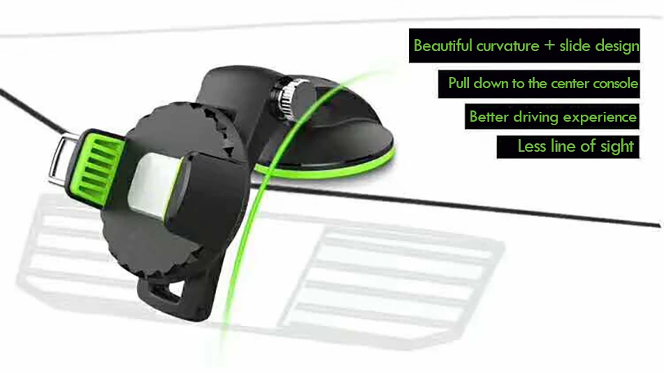 !ACCEZZ Universal Car Phone Holder For iPhone X 8 Plus 360 Degree Rotating Support Bracket For Xiaomi Samsung Glass Mount Stand (13)