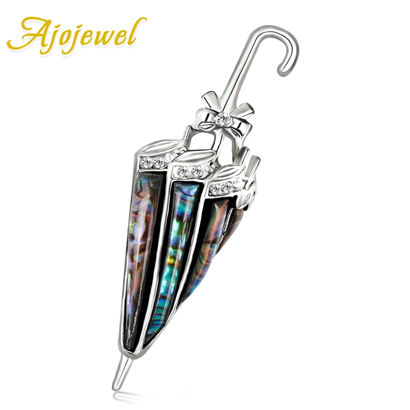 

Ajojewel Unique Style Umbrella Sea Shell Brooch Pins For Women Suit