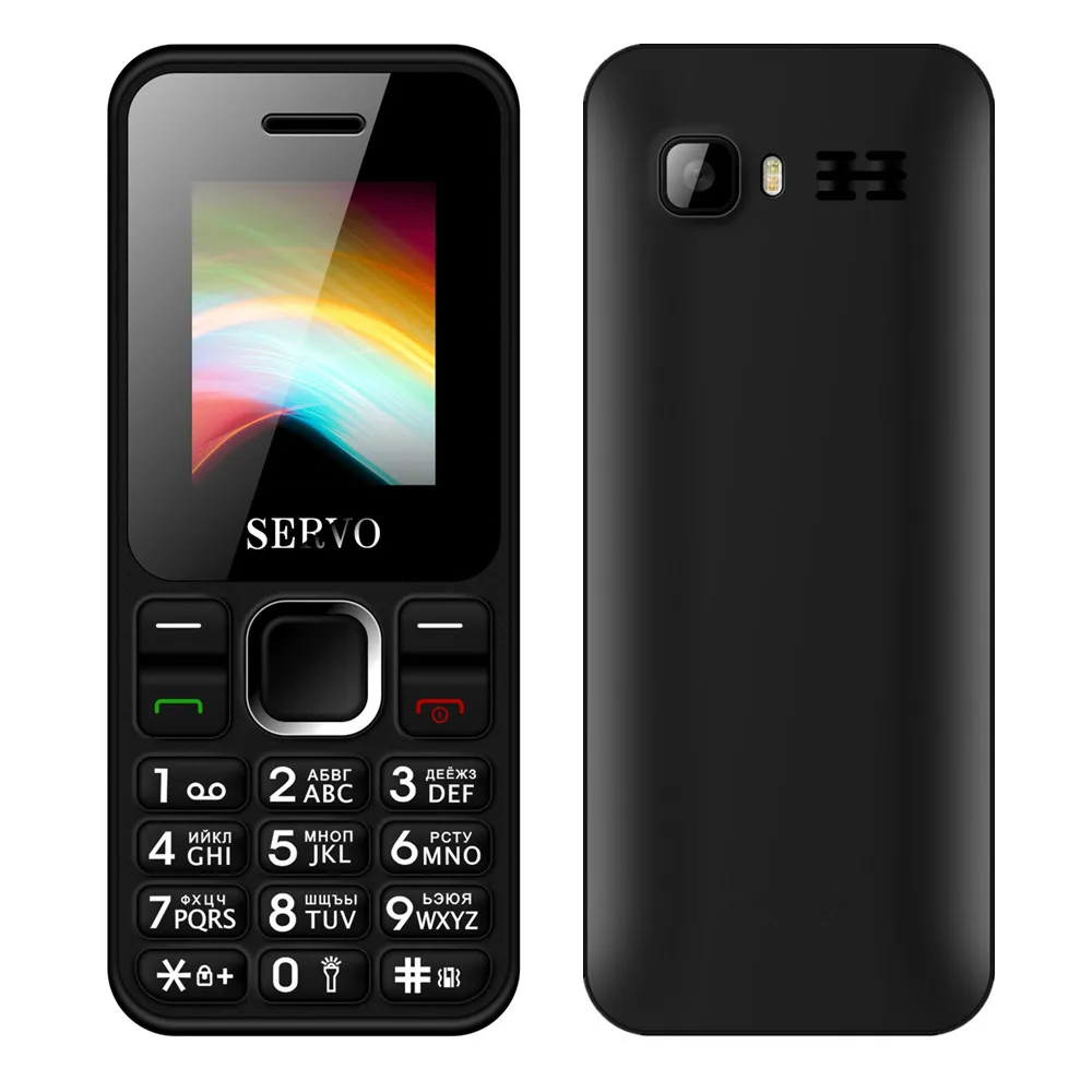 Original phone SERVO V8210 Dual SIM Cards 1.77 inch GPRS Vibration FM Bluetooth Low Radiation Cell phones with Russian keyboard
