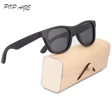 Wooden Bamboo Sunglasses Black Women Polarized Sunglass Polaroid Oculos de sol Masculino Original Eyewear Sun Glasses Female