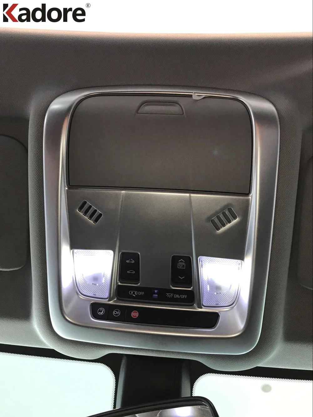 

For Chevrolet Equinox 2017 2018 2019 2020 Matte Roof Reading Light Lamp Cover Trim Car Protector Interior Accessories