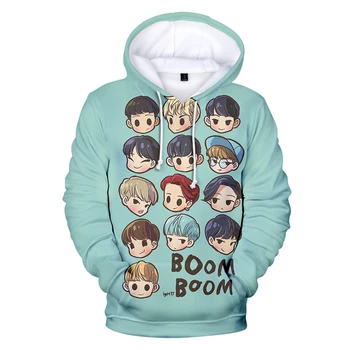 

Cute Cool Hooded Sweatshirts Seventeen 3D Kpop Creative Hoodies Male/Female Popular Streetwear Hoodies Casual Trendy Clothes