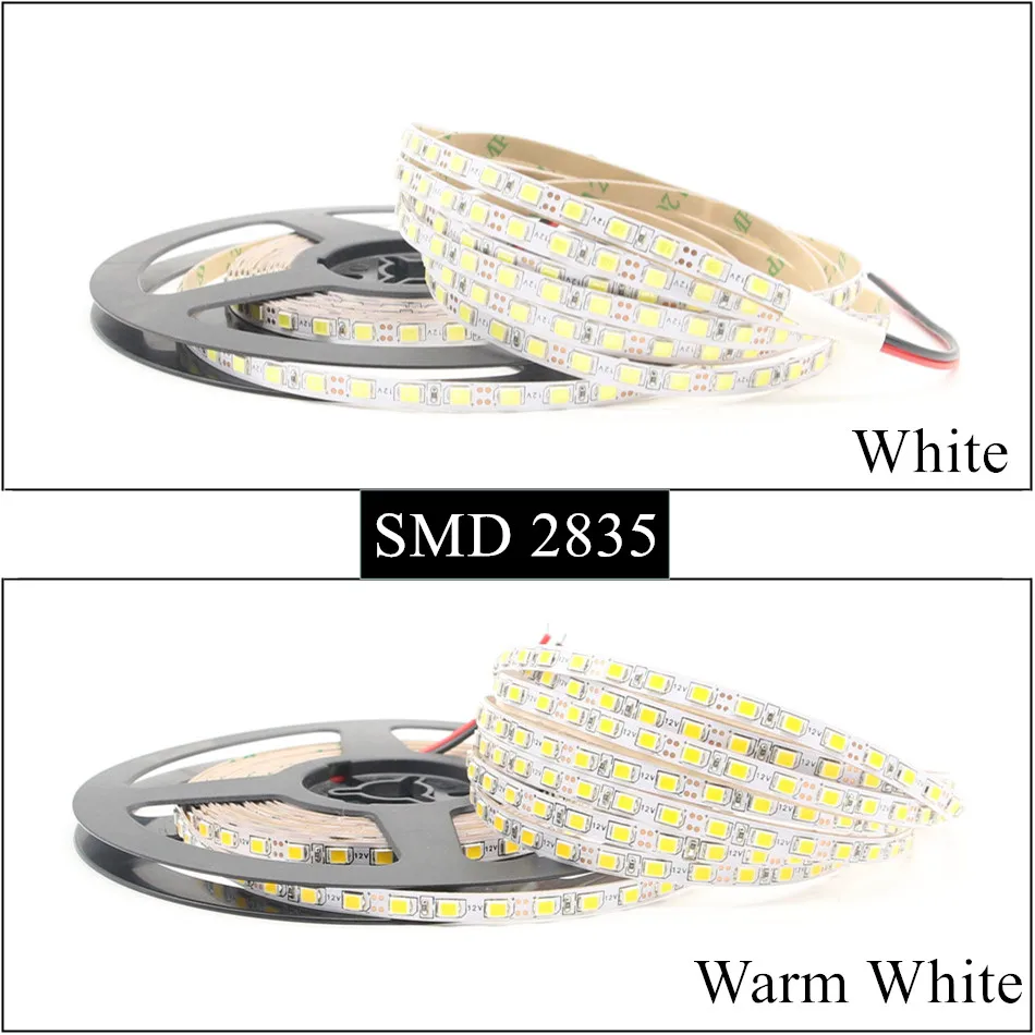 DC 12 V Светодиодная лента 5 м 300 светодиодный 600 SMD 2835 3014 5630 не Водонепроницаемый мм