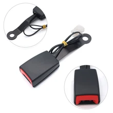 Universal carro safaty cinto rolha extensores de cinto de segurança automático com cabo de advertência & assentos automóvel cintos plug interior acessórios peças