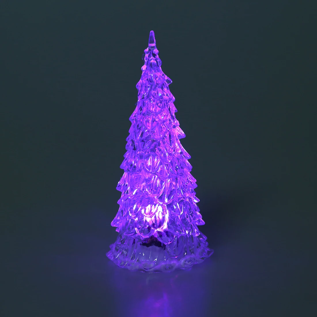 HHTL Romantic Christmas Tree Shape 7 Color Changing Flickering LED