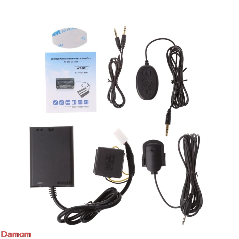 

Auto Bluetooth Kits Hands-free Stereo AUX Adapter Interface For Honda Civic Accord