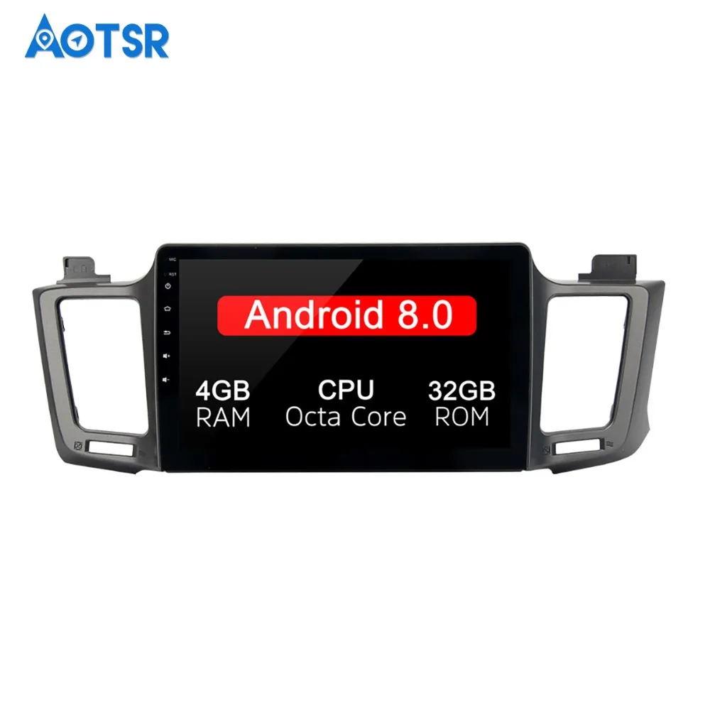 Автомобильный GPS навигатор с IPS экраном 10 2 дюйма Android 8 0 для Toyota RAV4 мультимедиа 2014