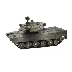 Германия Leopard 2 Основной боевой танк-электронная игрушка военный автомобиль модель Отлитая под давлением со светом и звуком, 5,9 дюйм(ов) ов) 15