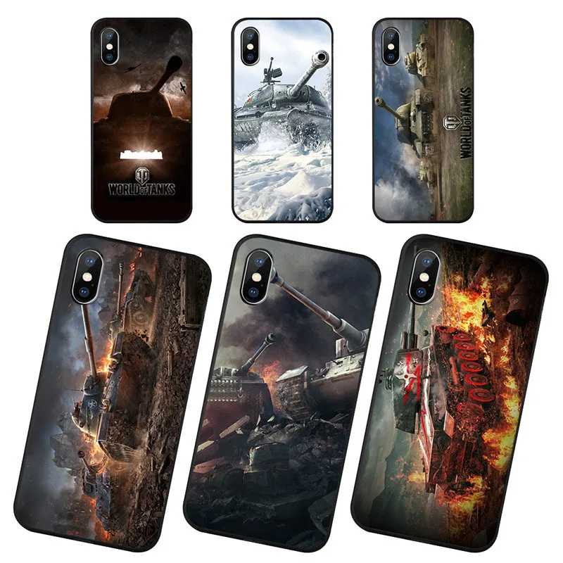 

OUTMIX world of tanks Soft Cover case For iPhone 5 5s SE 6 6plus 7 7Plus 8 8plus X XS XR XSMax