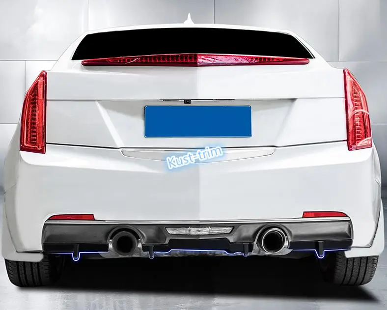 3X ABS черный задний бампер диффузор спойлер завод для Cadillac ATS