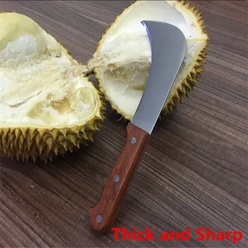 

Professional Durian Knife tools Shell Opener Bending Knife Peeling Planer Fruit stripper Knife pineapple Peelers Cooking tool