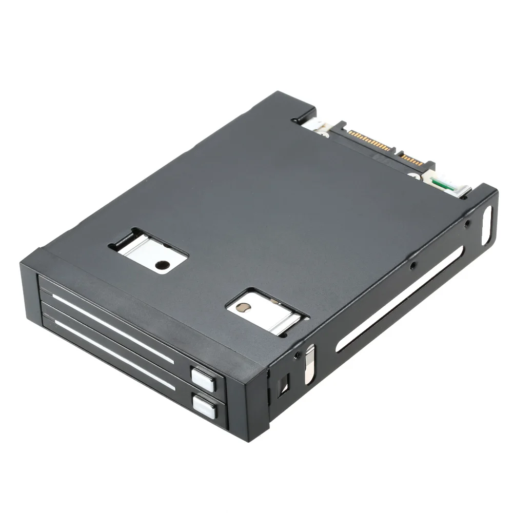 듀얼 베이 2.5인치 SATA III 하드 드라이브 HDD 및 SSD 트레이 캐디 내부 모바일 랙 인클로저 도킹 스테이션 데스크탑용 핫 스왑