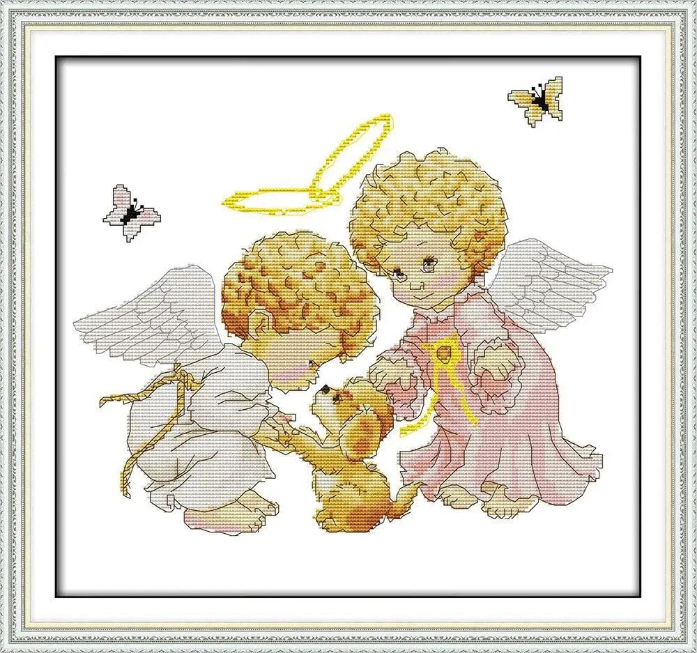 Joy Sunday милый ангел Вышивка крестом шаблон наборы ручной работы сделать вышивка с диаграммой