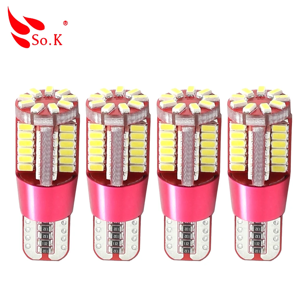 

Car Led Lampada Light T10 3014 Super White 194 168 W5W T10 Led Parking Bulb Auto Wedge Clearance Lamp DC 12V