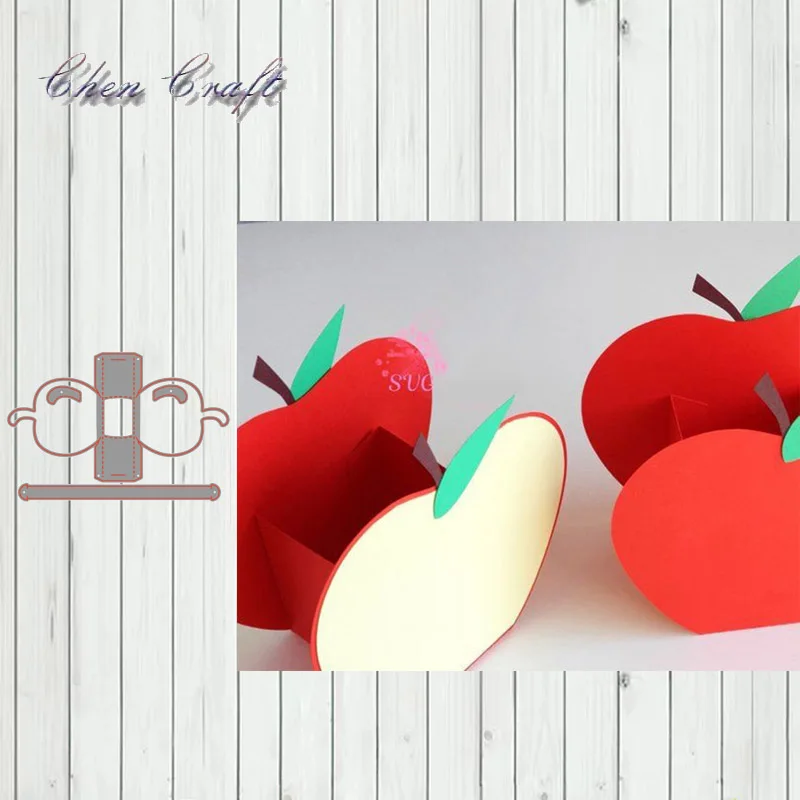 

Apple box Metal Cutting Dies Stencils Scrapbooking Decorative Embossing Folder Carbon Steel Paper Card DIY
