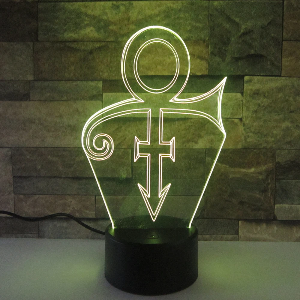  Prince Model 3D Night Light Amazing LED 3d Illusion Decorations Desk Lamp Colorful Chaning Indoor L