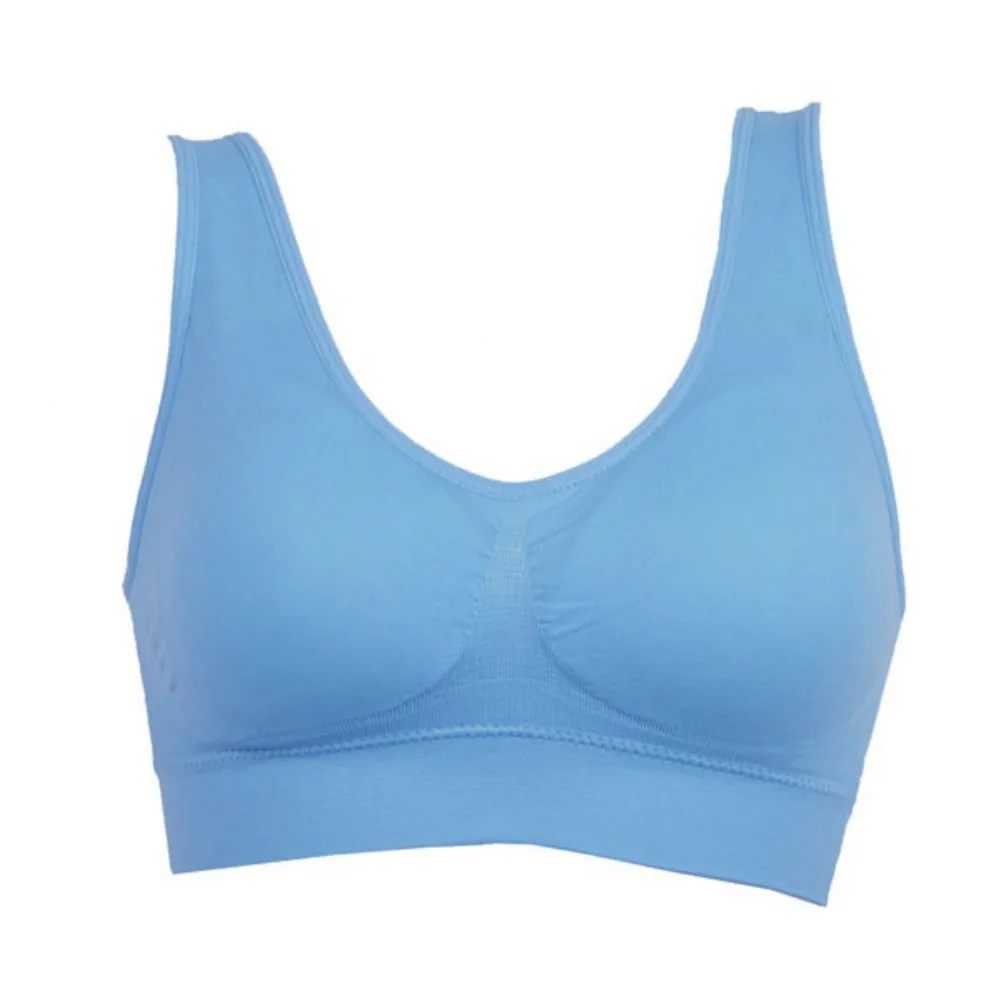 Plu size Women Seamless Yoga Fitness Bras Sports Vest Padded Crop Tops Underwear With Chest Pad Wire Free Bras 4XL-6XL - Цвет: QL