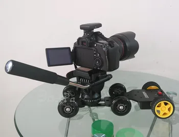 

3in1 Table photography dolly + Professional tripod head + motorized dolly dslr camera kit 7D 6D 5D mark II III 70d 60d D610