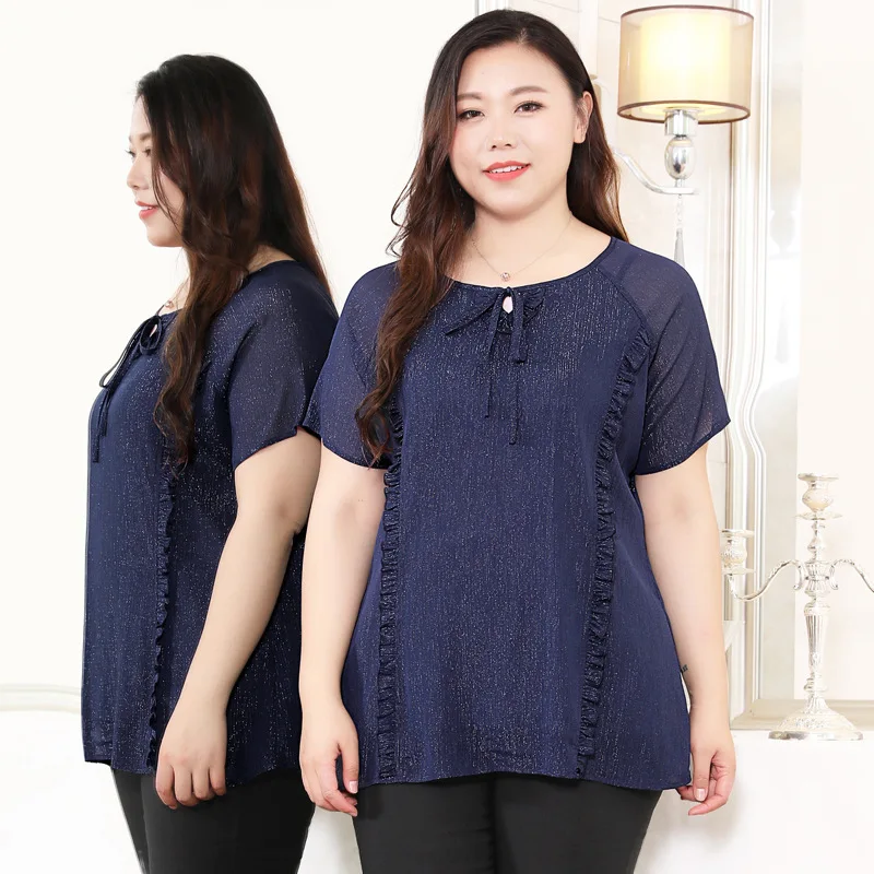 as picture TUHAO, женская блузка, большие размеры, 10XL, 9XL, 8XL, высокое качество, офисные женские блузки, рубашка, однотонная, с блестками, в стиле пэчворк, повседневные женские рубашки - Цвет: as picture