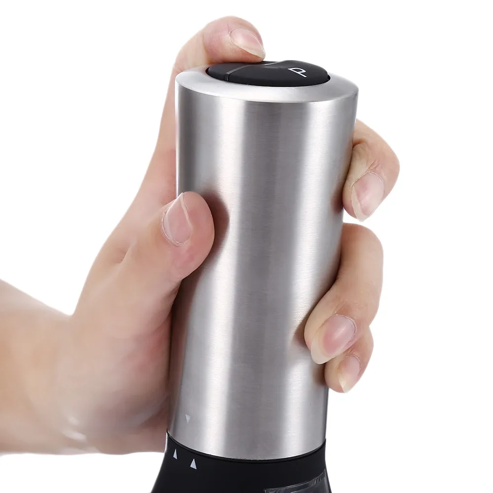 Top Quality 2 in 1 Electric Stainless Steel Pepper Salt Mill Grinder Kitchen Tool Pepper Herb Mill Grinder Kitchen Cooking Tools09