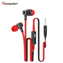 Langsdom esporte sweatproof wired in-ear fone de ouvido jm21 portátil gaming headset fones de ouvido estéreo baixo com microfone para música mp3(China)