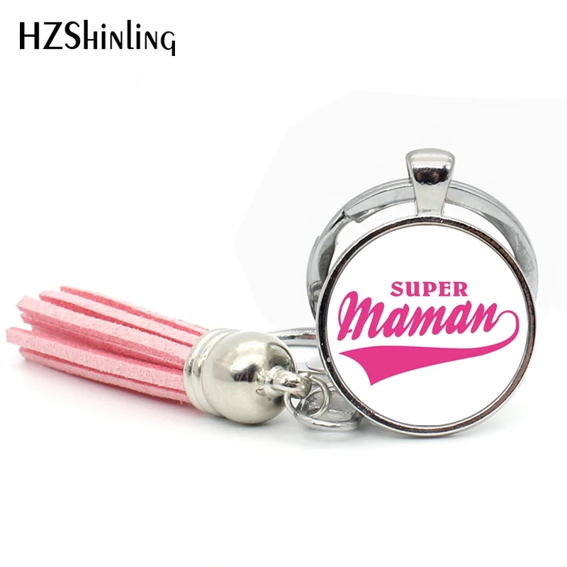 Новое поступление 2017 брелок с кисточкой Super MOM искусственные подарки бумажные