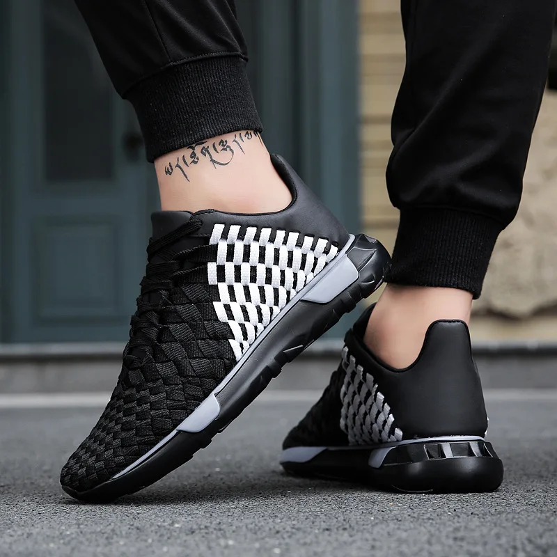 Chaussure Hommelarge black Sapatos Mocassins White Hombre Homens Casuais Red And Shoestrainer Calçados Black Ocasional Zapatos Respirável Negros 2018men 7HanPaU